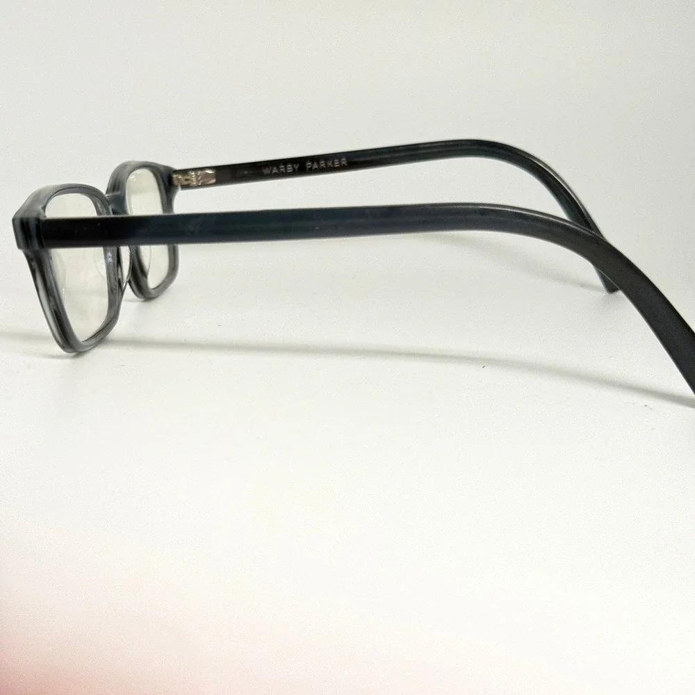 Warby Parker Ardy M 175 Eyeglasses Frames Blue‎ Grey Rectangle 51-18-145